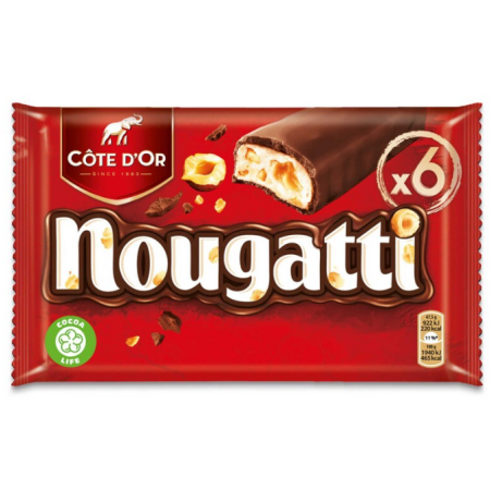Gold Coast Nougatti Chocolate Nougat 6 Bars 6 x 30 gr