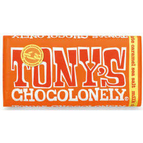 Tony's Chocolonely Chocolate milk Sea salt caramel Fairtrade 180 gr