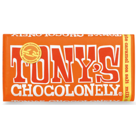 Tony's Chocolonely Chocolate milk Sea salt caramel Fairtrade 180 gr