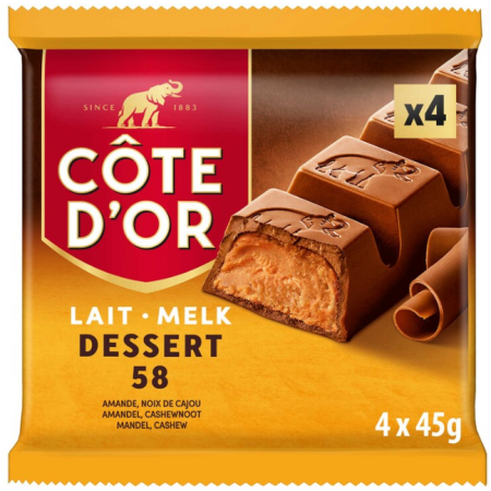 Côte d'Or Chocolate Milk Chocolate Dessert 58 4 x 45g
