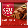 Côte d'Or Milk Chocolate Bars 4 x 47g
