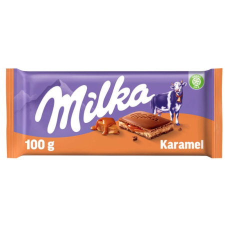 Milka Milk Chocolate Caramel 100g