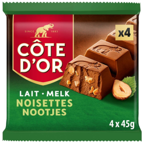 Côte d'Or Milk Chocolate Hazelnut 4 x 45g