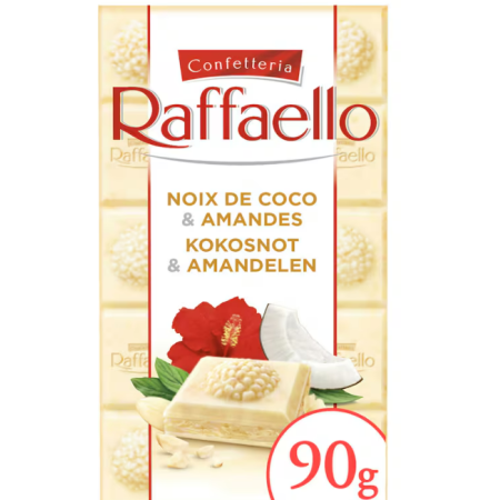 Raffaello Chocolate Bar White Chocolate Coconut Almond 90g