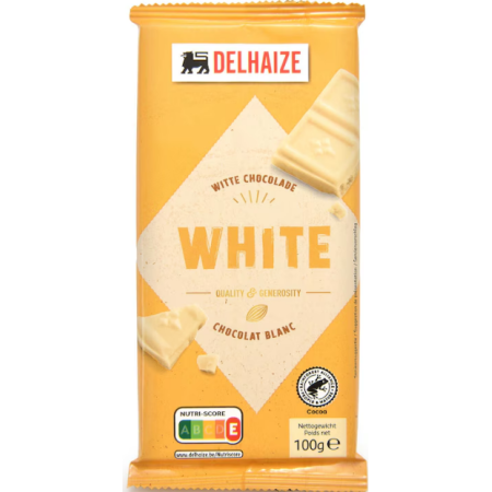 Delhaize Chocolate White 100 gr