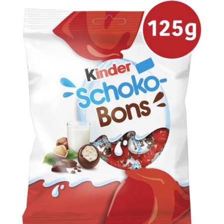 Kinder Schoko-bons Chocolate Candy Milk Hazelnut 125g