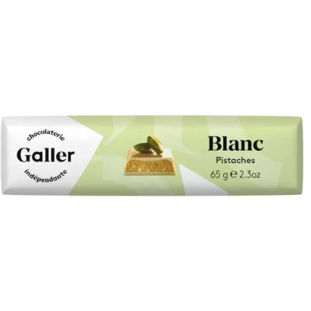 Galler Chocolate White Pistachio Stick 65g
