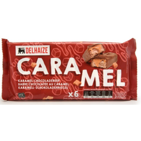 Delhaize Chocolate Caramel Bar UTZ 6 x 45 gr