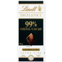Lindt Excellence  99% cocoa Dark chocolate 50g bar