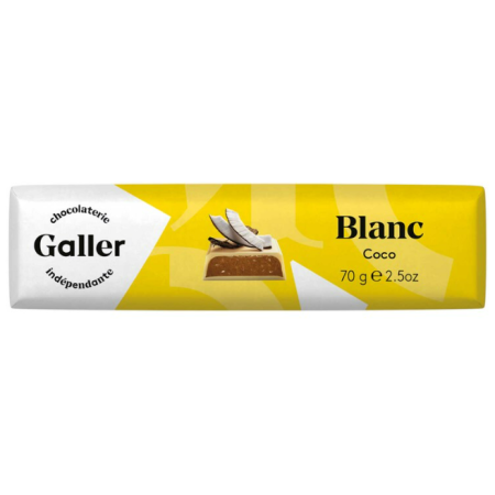 Galler Chocolate White Coconut Stick 70g