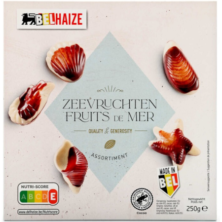 Delhaize Chocolate Seafood pralines 250 gr