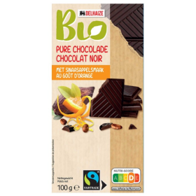 Delhaize Organic Chocolate Dark Orange Fairtrade 100g