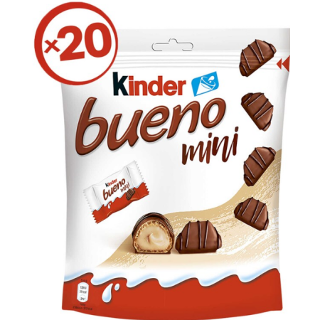 Kinder Bueno BiteChocolate Hazelnut Wafer 20 x 5.4g