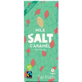 Oxfam Milk chocolate Salted caramel Fairtrade Organic 100g