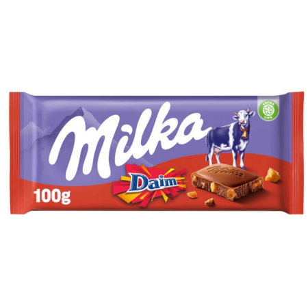 Milka Milk Chocolate Daim 100g