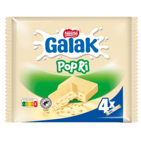 Galak POPRY Chocolate White Crispy Rice 4 x 40g