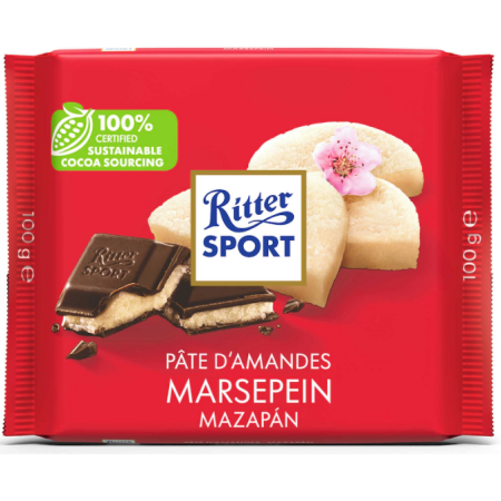 Ritter Sport Chocolate Marzipan 100 gr