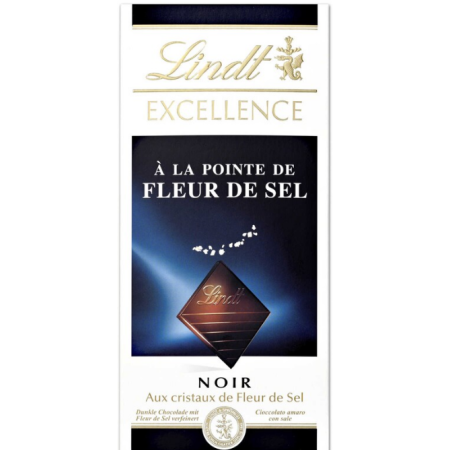 Lindt Excellence Chocolate Dark with Fleur de Sel 100g