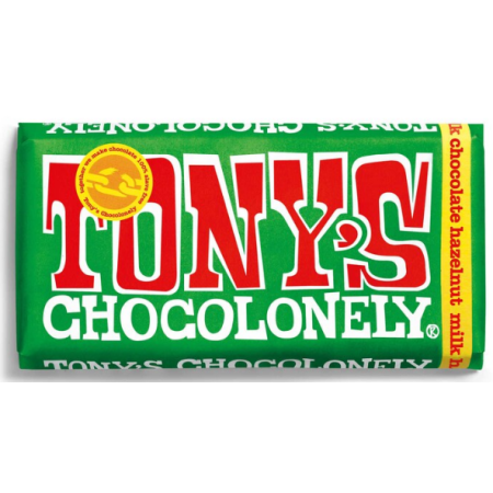 Tony's Chocolonely Chocolate Milk Hazelnut Fairtrade 180g