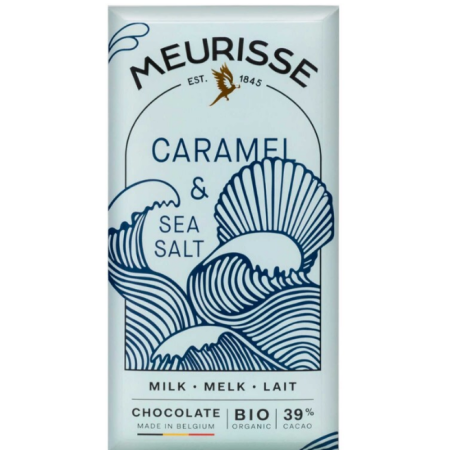 Meurisse Milk Chocolate Caramel & Fleur de Se Fairtrade Organic 100g