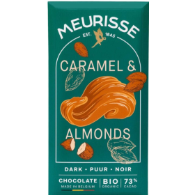 Meurisse Dark Chocolate Caramelized Almonds Fairtrade Organic 100g