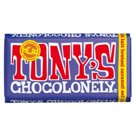 Tony's Chocolonely Chocolate Black Pretzel Fairtrade 180 gr