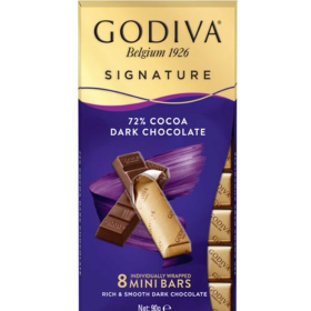 Godiva Minibars Black 72% 90g