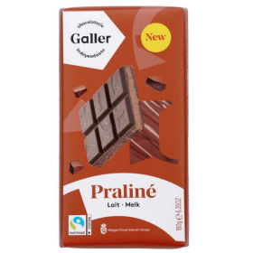Galler Chocolate Bar Milk PRALINE 180g