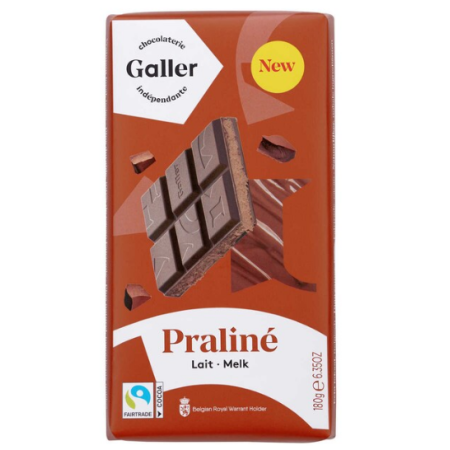 Galler Chocolate Bar Milk PRALINE 180g
