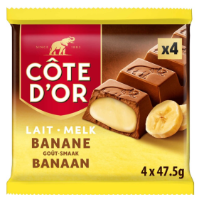 Côte d'Or Milk Chocolate Banana 4 x 47.5g