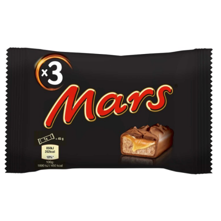 Mars Chocolate Bars 3 Pack 135g