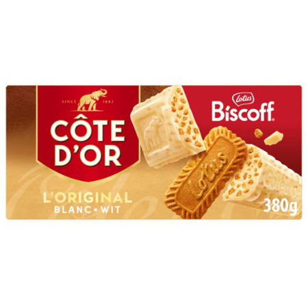 Côte d'Or White Chocolate Biscoff Speculoos 380g