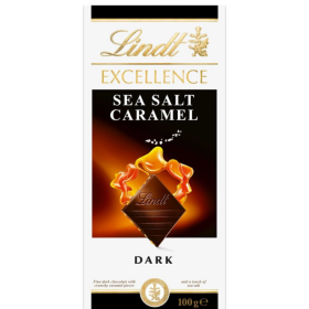 Lindt Chocolate Dark Caramel Sea Salt 100g
