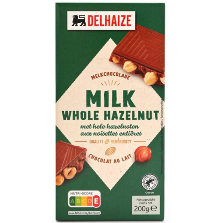 Delhaize Dark Chocolate Hazelnuts 200g