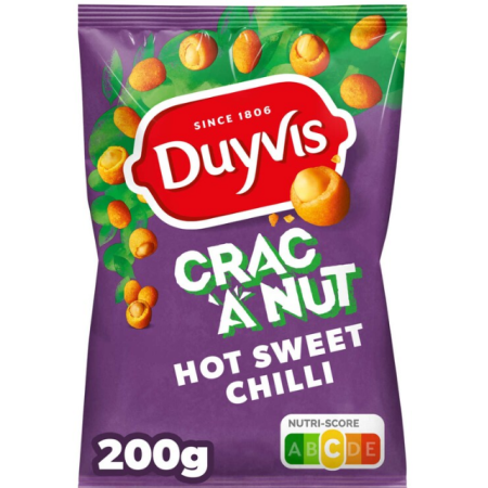 Duyvis Crac a Nut Peanuts Sweet Chili 200 gr