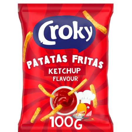 Croky Chips Potato Fritas Ketchup 100 gr