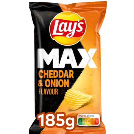 Lay’s Max Chips Cheddar Onion 185 gr