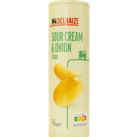 Delhaize Chips Sour cream Onion 175 gr