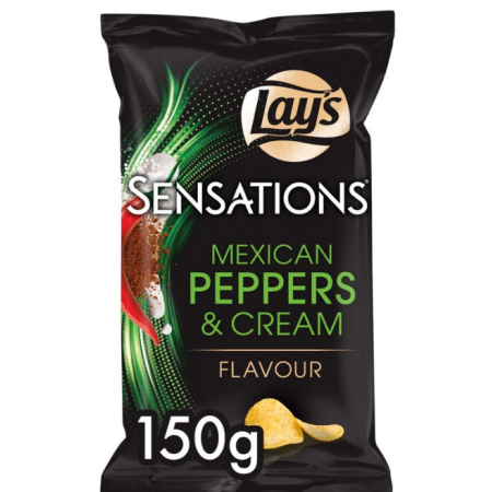 Lay’s Sensations Chips Mexican pepper & cream 150 gr