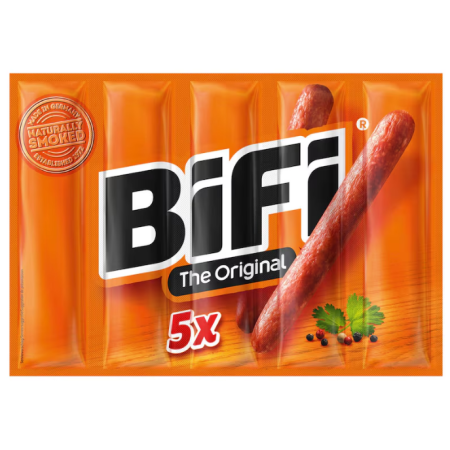 Bifi Snack Dry Sausage Smoked 5 Pack 100g