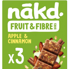 Nàkd Bars Fruit & Fiber Apple-Cinnamon 3 x 44g