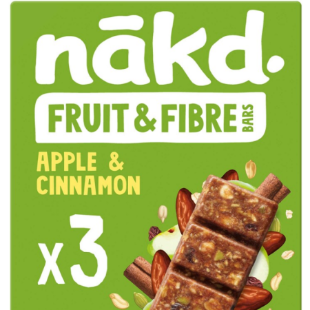 Nàkd Bars Fruit & Fiber Apple-Cinnamon 3 x 44g