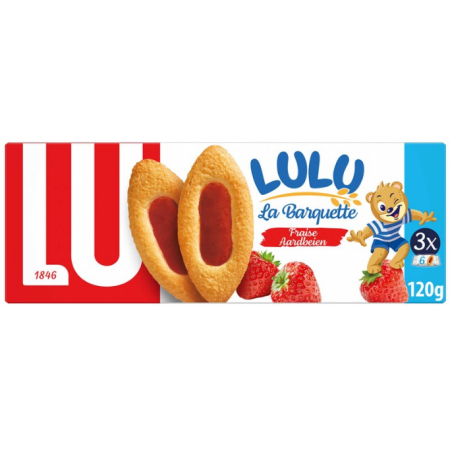 LU Lulu Biscuits Barquette Cakes Strawberry 120g