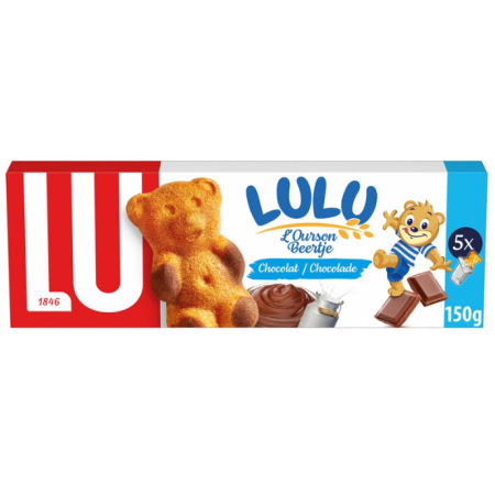 LU Lulu Teddy Bear Cakes Chocolate 150g