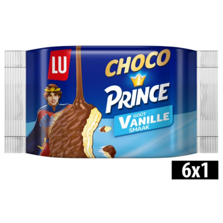 LU Prince Choco Prince Vanilla 6 x 28.5g
