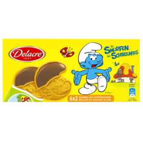 Delacre Biscuits Chocolate Smurfs 150g