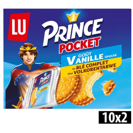 LU Prince Biscuits Pocket Vanilla 10 x 40g