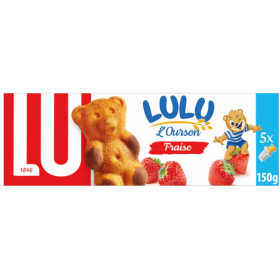 LU Lulu  Teddy Bear Cakes Strawberry 150g
