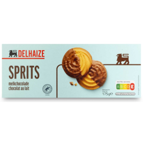 Delhaize Cookies Sprits Chocolate 175 gr