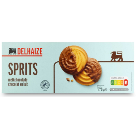 Delhaize Cookies Sprits Chocolate 175 gr